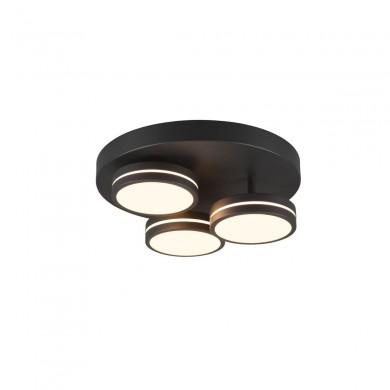 Plafonnier Franklin 3x8W SMD LED Anthracite TRIO LIGHTING 626510342