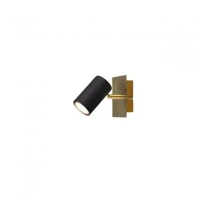 Applique liseuse Marley 1x25W GU10 Noir Or TRI_802400180 802400180 Applique liseuse Marley 1x25W GU10 Noir Or TRIO LIGHTING 802400180