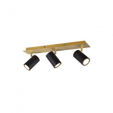 Plafonnier Marley 3x35W GU10 Noir Or TRIO LIGHTING 802400380