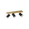 Plafonnier Marley 3x35W GU10 Noir Or TRIO LIGHTING 802400380