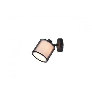 Applique murale Burton 1x28W E14 Noir Mat TRIO LIGHTING 811400132