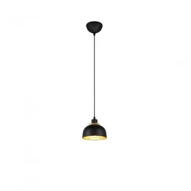 Suspension Punch 1x40W E27 Noir Mat 18cm TRIO LIGHTING R30811032