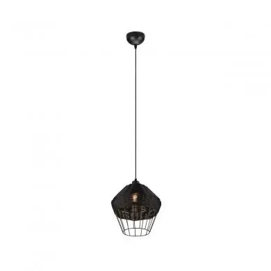 Suspension Borka 1x40W E27 Noir 30cm TRI_R31261902 R31261902 Suspension Borka 1x40W E27 Noir 30cm TRIO LIGHTING R31261902