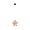 Suspension Borka 1x40W E27 Finition Naturelle 30cm TRIO LIGHTING R31261936