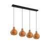 Suspension Sprout 4x30W E14 Finition Naturelle TRIO LIGHTING R31294036