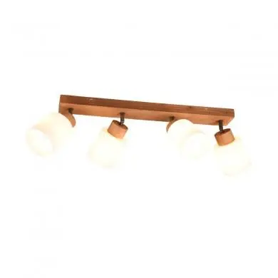 Plafonnier Assam 4x25W E14 Finition Naturelle TRIO LIGHTING R81114030