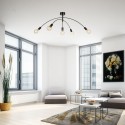 Plafonnier Industriel Crux 5x40W E27 Noir