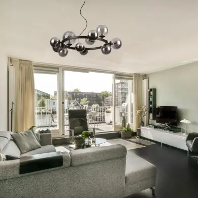 Suspension Perlage 11x15W G9 Noir IDEAL LUX 271392