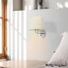 Applique Murale Montreal Chrome Beige 1x15W E27 FARO 24031-02