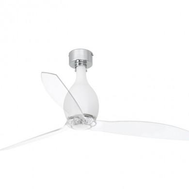 Ventilateur Plafond Mini Eterfan 128cm Blanc Mat Transparent FARO 32025