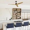 Ventilateur Plafond Alo 152cm Faro Noir Bois Naturel FARO 33719