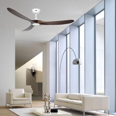 Ventilateur Plafond Design Eco Genuino 180cm Blanc Noyer CASAFAN 318019