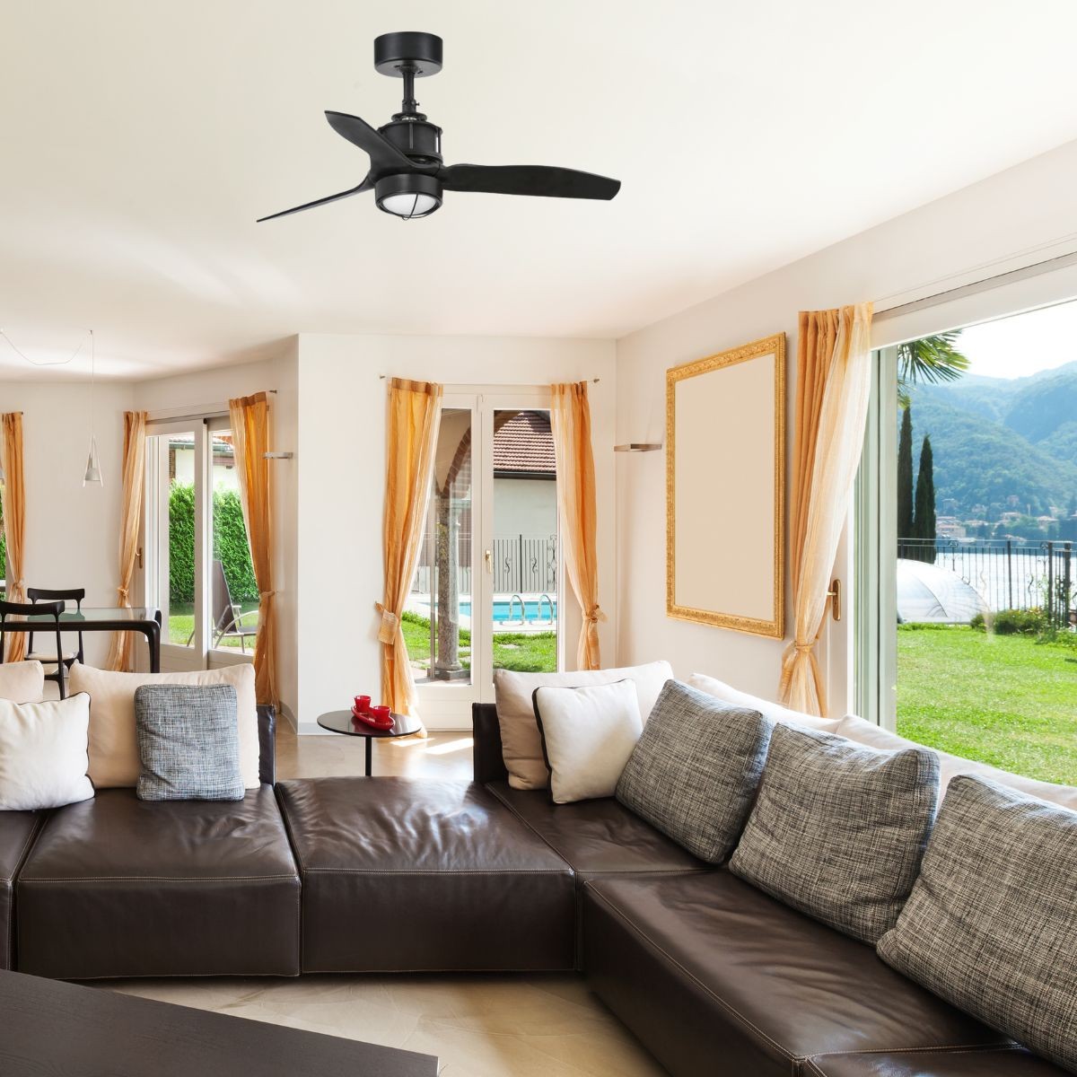 Ventilateur De Plafond Avec Lumière Westinghouse Portland Ambiance - Blanc - 90 Cm