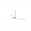 Ventilateur de Plafond Tube 128cm Blanc Brillant Transparent FARO 32033