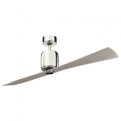 Ventilateur Plafond Ferron 152cm Nickel poli Champagne KICHLER KLF-FERRON-60-PN