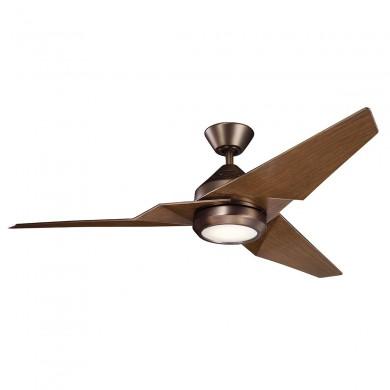 Ventilateur Plafond Jade 152cm Bronze brossé Noyer KICHLER KLF-JADE-60-BB