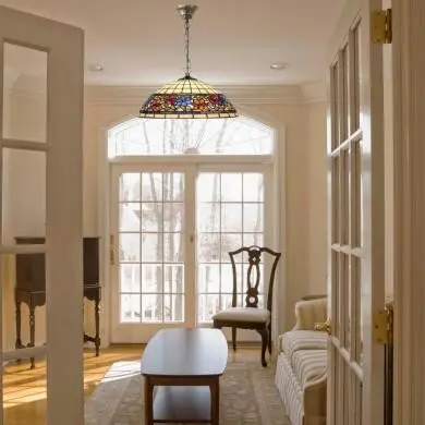 Suspension style Tiffany FLOWER 1xE27 D40 MYTIFFANY LPTS03+C1