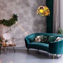 Suspension Art Deco Tiffany HIBOU 1xE27 D15