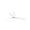 Ventilateur de plafond Mini Tube 128cm Blanc Brillant Transparent FARO 32038