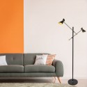 Lampadaire Diablo 4W LED Gold Noir Mat