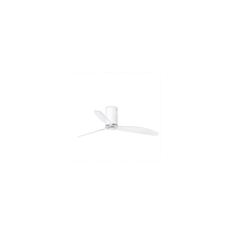 Ventilateur de plafond Mini Tube 128cm Blanc Mat Transparent FAR_32039 32039 Ventilateur de plafond Mini Tube 128cm Blanc Mat Transparent FARO 32039