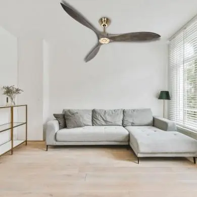 Ventilateur Plafond Bois Airscrew 152cm Laiton CASAFAN 315223