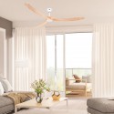 Ventilateur de Plafond Eco Genuino 180cm Blanc Bois Naturel
