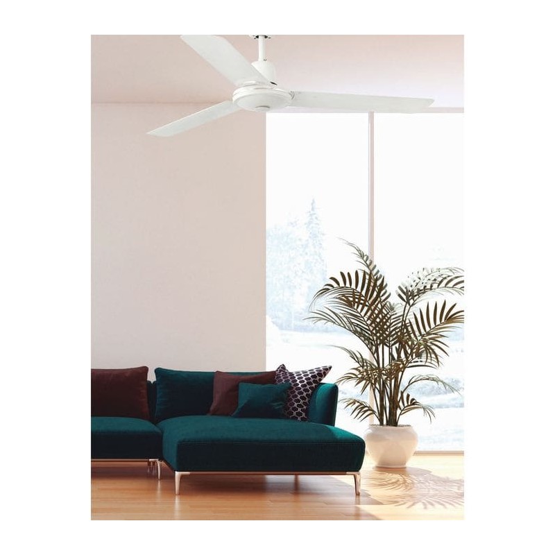 Ventilateur Plafond Faro Eco Indus 120cm Blanc FARO 33005