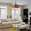 Suspension Style Tiffany Rosy 3x60W E27