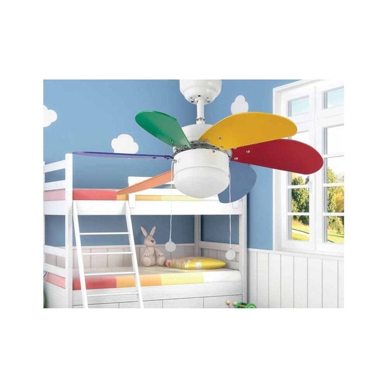 Ventilateur de Plafond Palao 81cm Multicolore FARO 33179