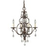Lustre Pampilles Chateau 4x60W E14 Bronze FEISS FE-CHATEAU4
