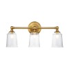 Applique Salle de Bain Hugeunot Lake 3x3,5W G9 LED Laiton FEISS FE-HUGOLAKE3BATH-BB