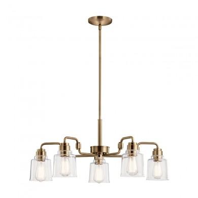 Lustre Aivian 5x60W E27 Laiton KICHLER KL-AIVIAN5-WBR