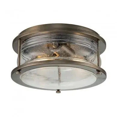 Plafonnier Extérieur Ashland Bay 1x60W E27 Bronze KICHLER KL-ASHLANDBAY-F-BU