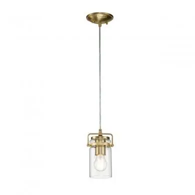 Suspension Brinley 1x60W E27 Laiton ELS_kl-brinley-mp-bb KL-BRINLEY-MP-BB Suspension Brinley 1x60W E27 Laiton KICHLER KL-BRINLEY-MP-BB