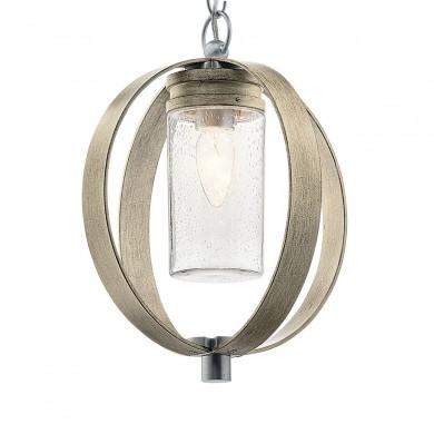 Suspension Extérieure Grand Bank 1x60W E27 Gris KICHLER KL-GRAND-BANK-P-DAG