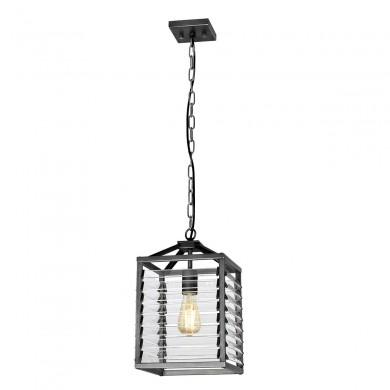 Suspension Louvre 1x60W E27 Gris ELSTEAD LIGHTING LOUVRE-1P