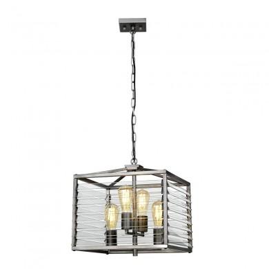 Suspension Louvre 4x60W E27 Gris ELSTEAD LIGHTING LOUVRE-4P