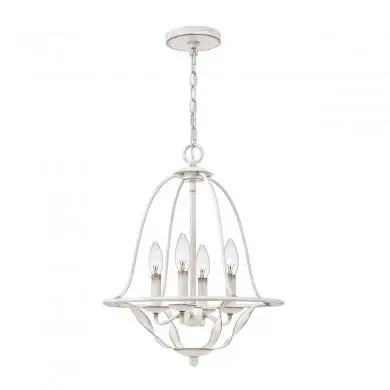 Suspension Bradbury 4x40W E14 Blanc antique QUOIZEL QZ-BRADBURY-4P-AWH