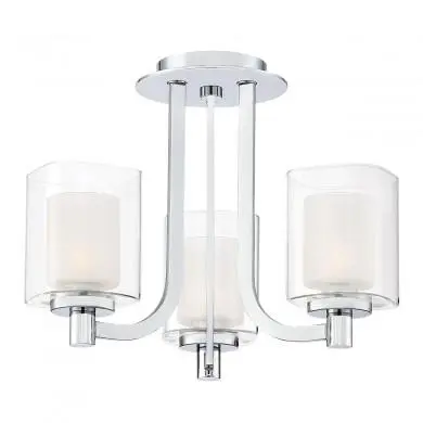 Plafonnier Salle de Bain Kolt 3x3,5W G9 LED Chromé poli QUOIZEL QZ-KOLT-SF-PC-BATH