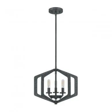 Suspension Vanguard 3x40W E14 Noir QUOIZEL QZ-VANGUARD-3P-OK