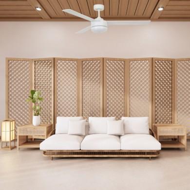 Ventilateur de Plafond Lagoon LED 132cm Blanc BOUTICA DESIGN 213032