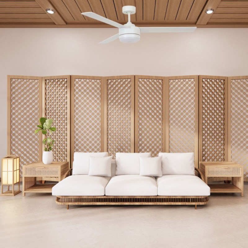 Ventilateur de Plafond Lagoon LED 132cm Blanc BEA_213032 213032 Ventilateur de Plafond Lagoon LED 132cm Blanc BOUTICA DESIGN 213032