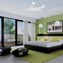 Ventilateur de plafond Evo1 122cm Blanc Rétractable