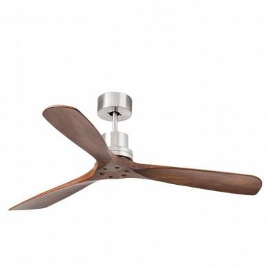 Ventilateur Plafond Lantau 132cm Nickel Bois FARO 33370DC