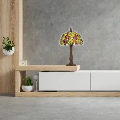 Lampe Art Deco Tiffany CLARO 1xE14 D20 MYTIFFANY Y8286+P933S