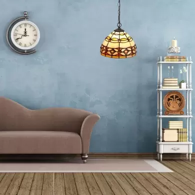Suspension Style Tiffany Marfil 1x40W E27 MYTIFFANY 225799