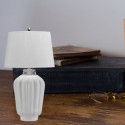 Lampe Bexley 1x60W E27 Blanc Nickel Poli