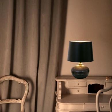 Lampe Melissa 1x60W E27 Argent Noir HOLLANDER 432 K 1217