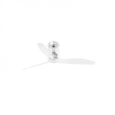 Ventilateur de plafond Mini Tube 128cm Chromé Transparent FARO 33393